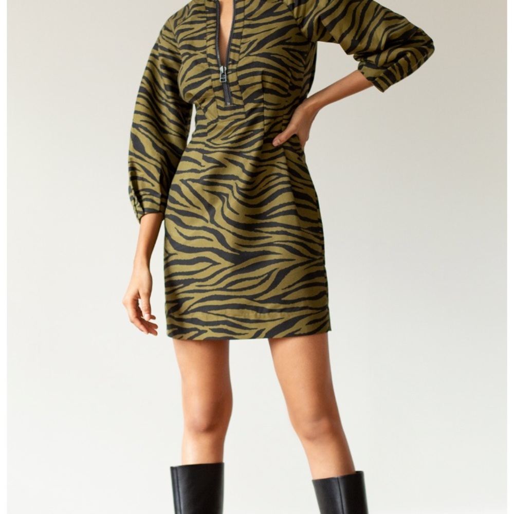 NWT Veronica Beard Navi Dress Olive color Size 2